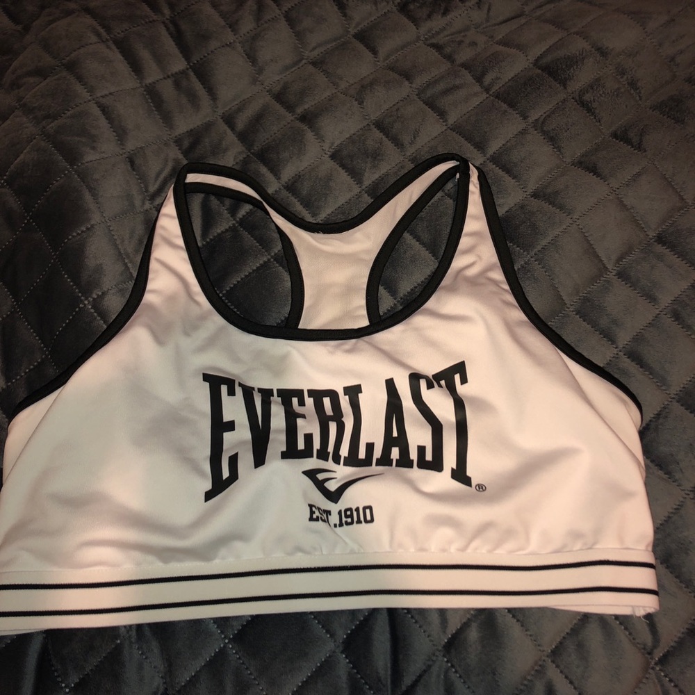 White Everlast Sports bra